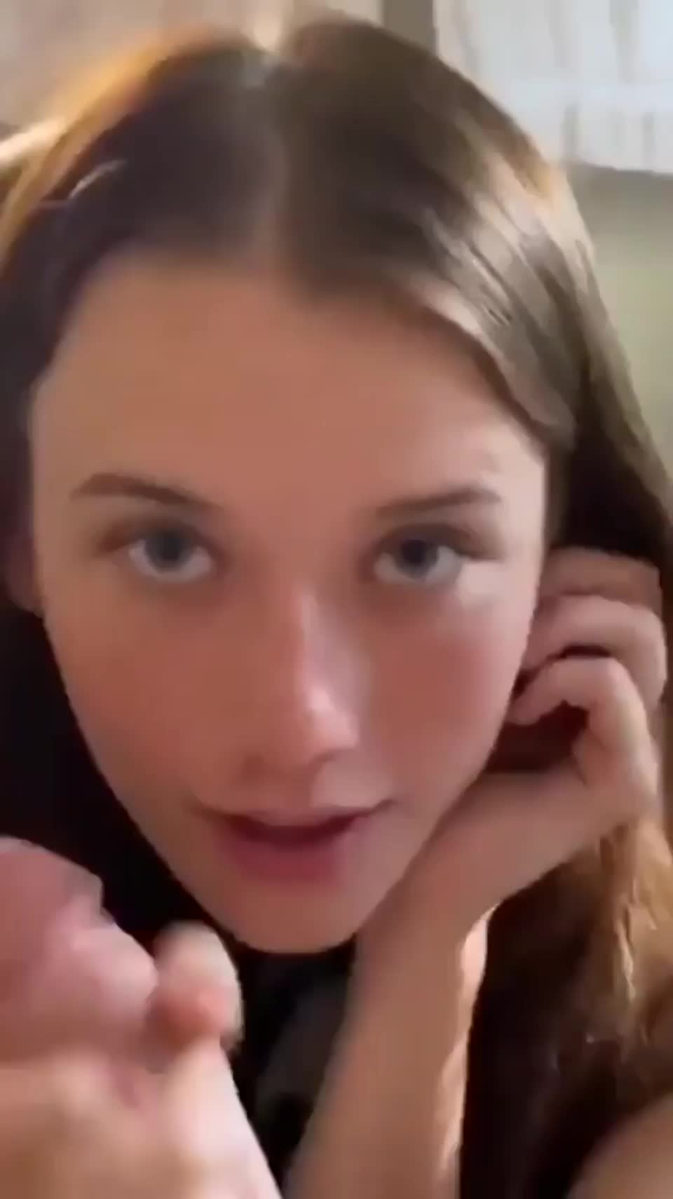 Good finishing in her mouth