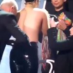 Lady Gaga Strips Almost Naked On Stage
