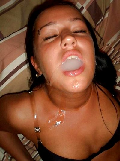 A Huge Load In Her Mouth!