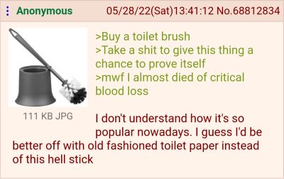 Anon Buys A Toilet Brush