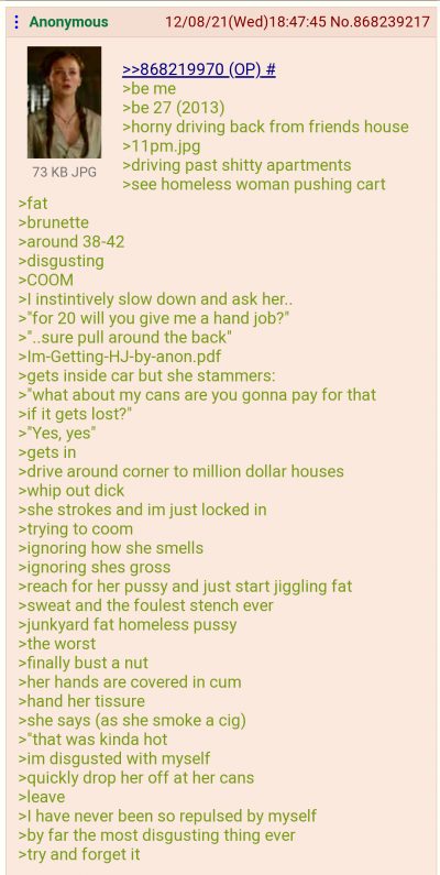 Anon Is Repulsed By Himself