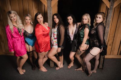 Bride Does A Boudoir Shoot With All Of Her Bridesmaids