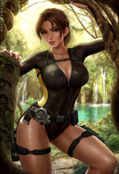 Lara Croft In Swimsuit