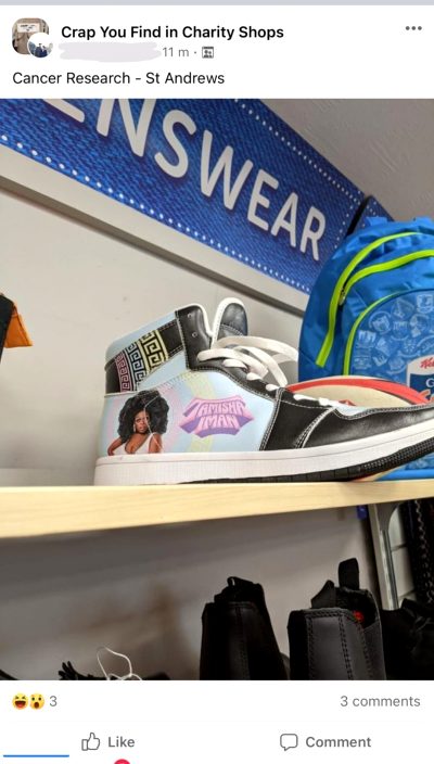 Not Tamisha Iman’s Trainers In A UK Charity Shop 💀