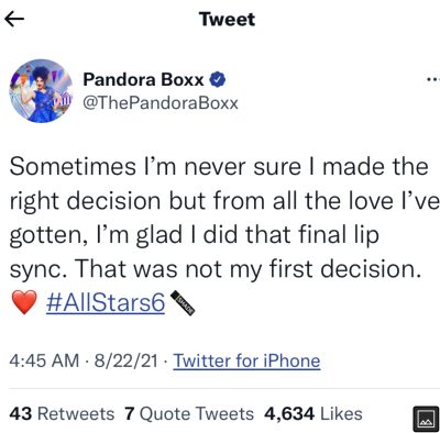 Pandora Boxx Tweets She Didn’t Want To Participate In The Game Within A Game Either