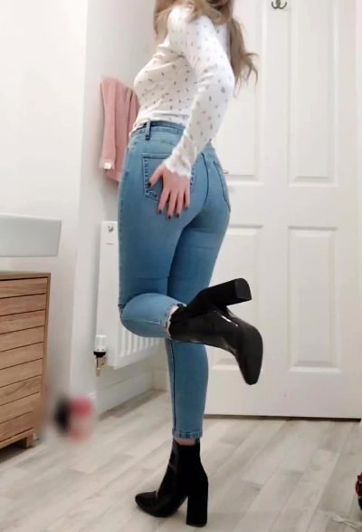 Why Bother Getting Naked When I Can Just Pull My Jeans Down And Sit On Your Cock?